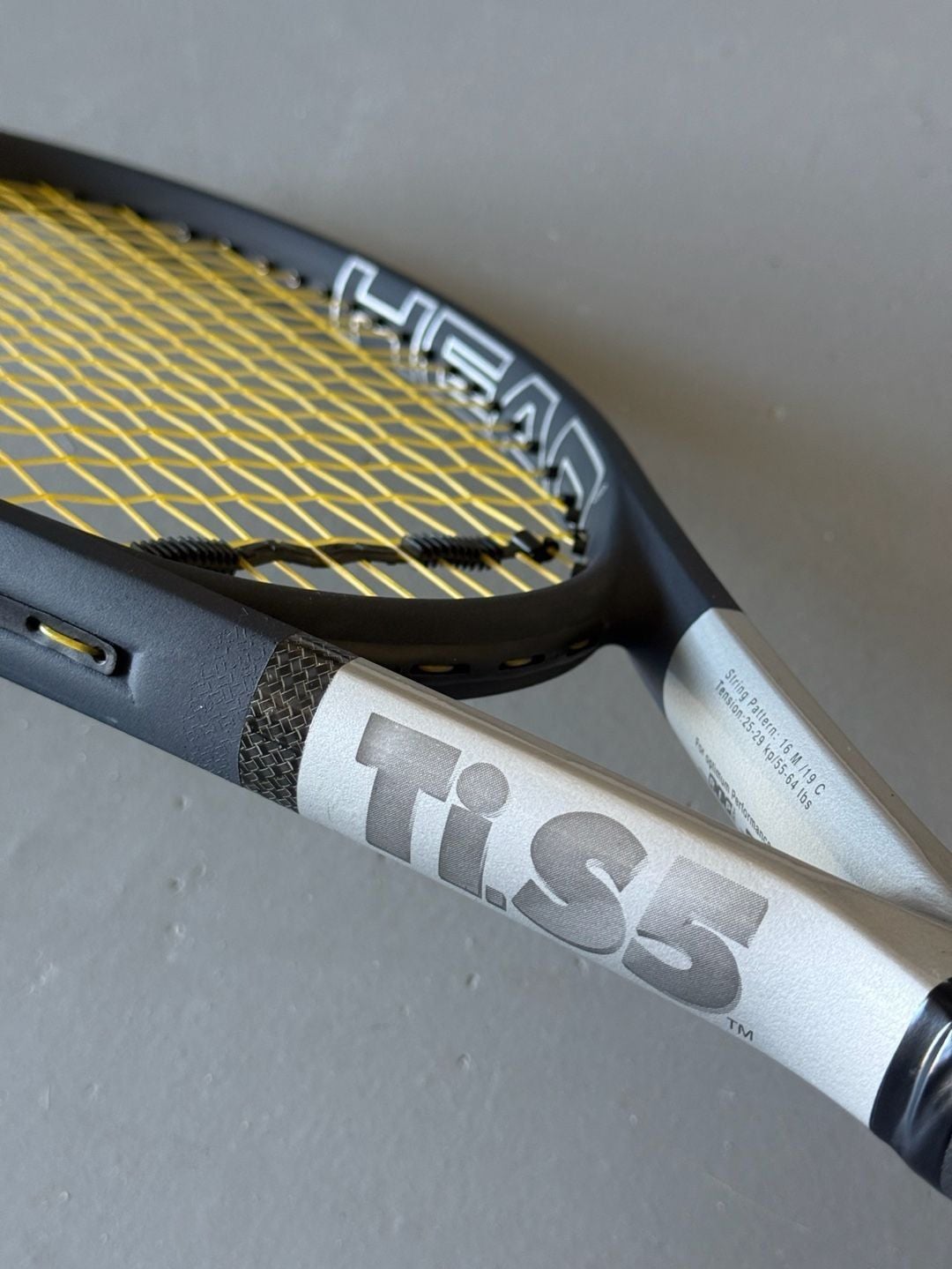 Head Ti.S5 Tennis Racquet Silver Black Titanium made in Australia 1