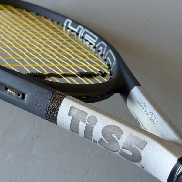 Head Ti.S5 Tennis Racquet Silver Black Titanium made in Australia 