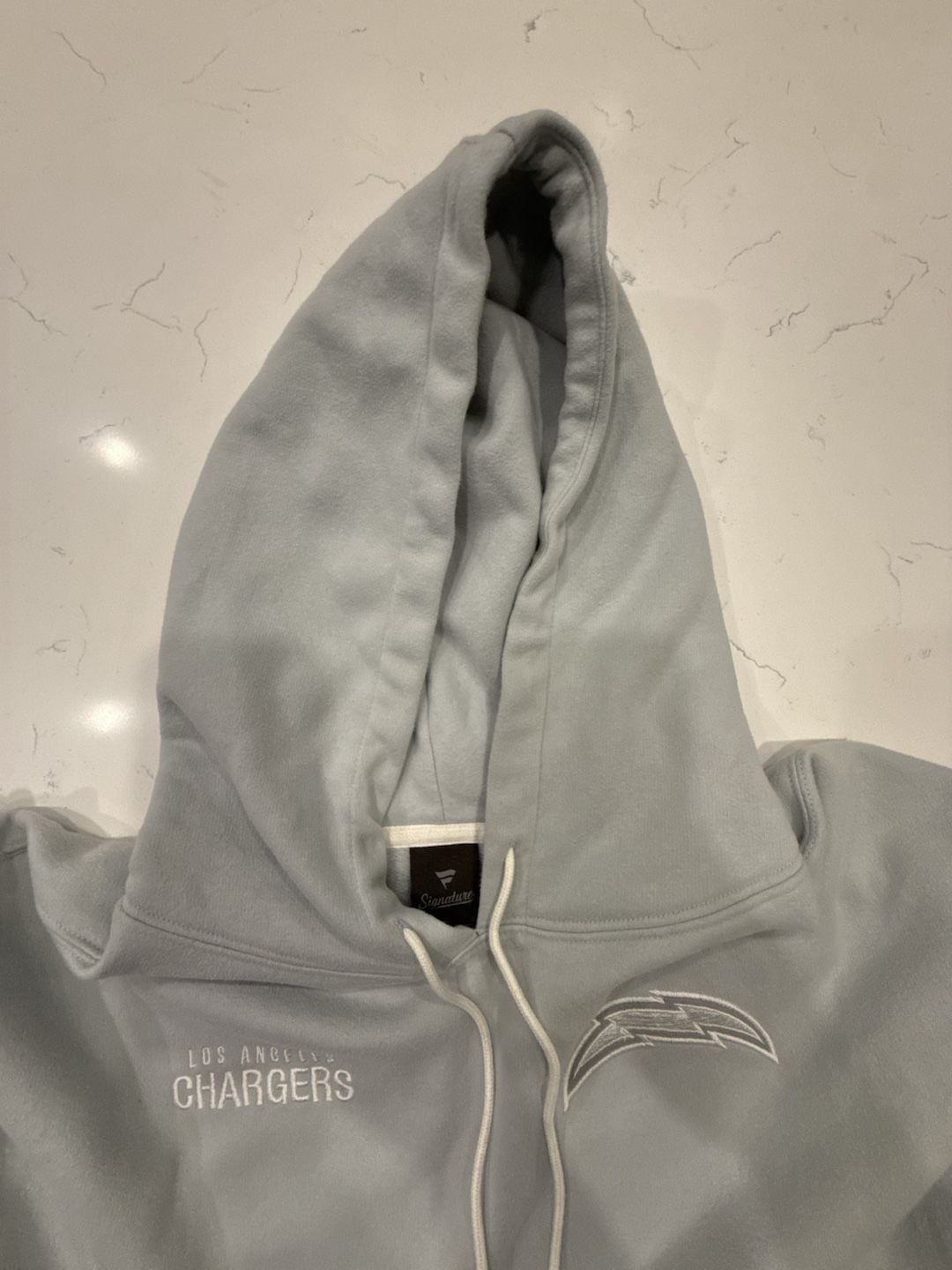 Fanatics Los Angeles Chargers Elements Hoodie Size Large Gray Fleece 7