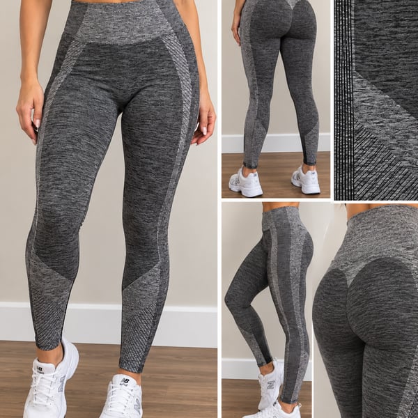 PINK Victoria's Secret Gray Seamless Contour Leggings Size S