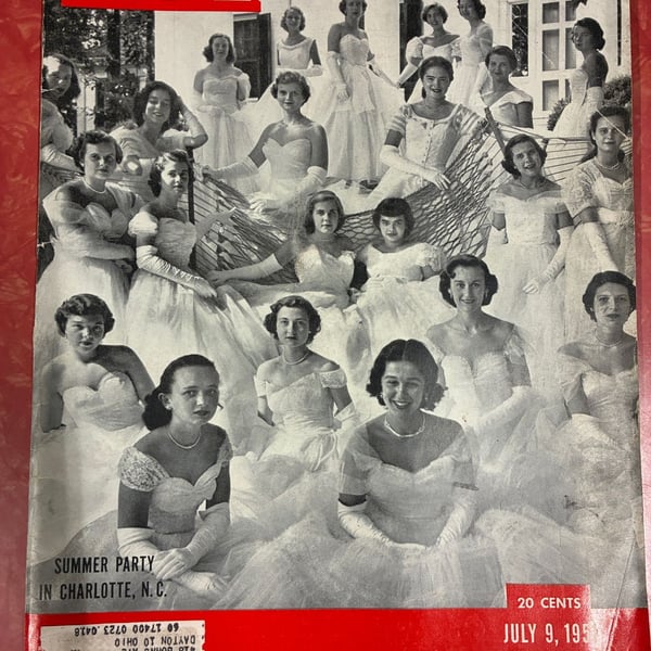 Life Magazine July 9 1951 Summer Party In Charlotte N C