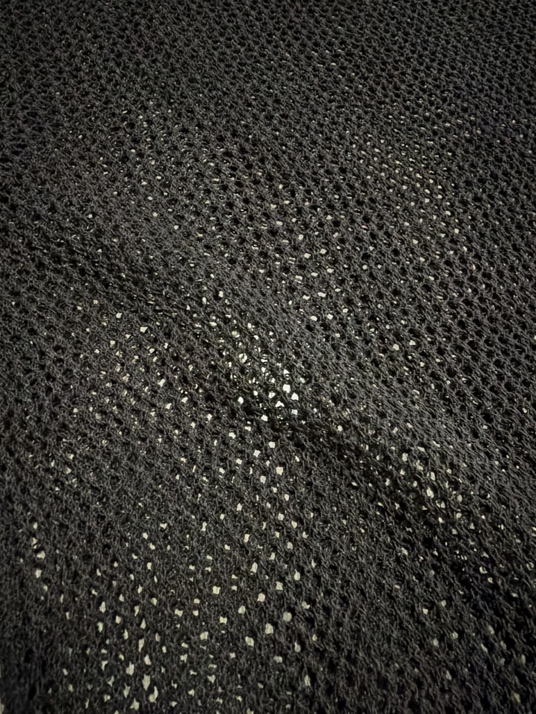 Song for the Mute Honeycomb Mesh Knit Oversized Sweater Black 23.1 1999 4