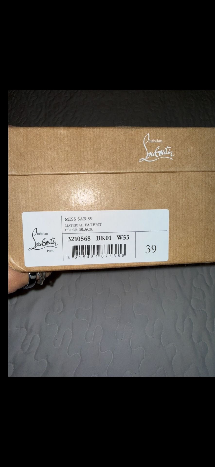 Christian Louboutin Miss Sab Patent Pump Size 39 10
