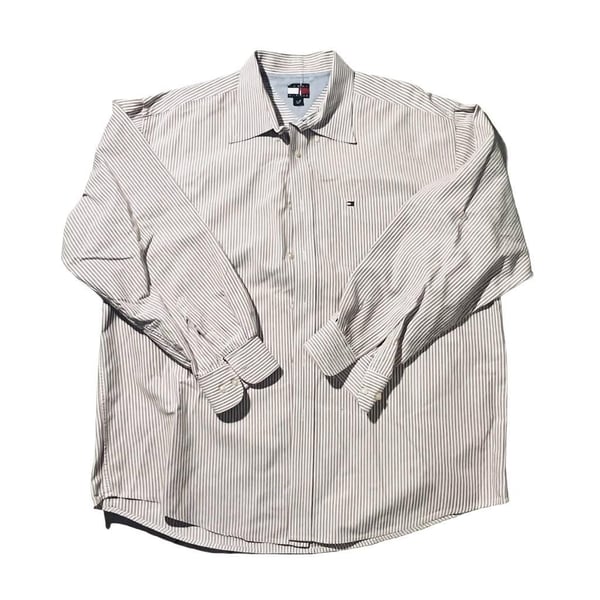 Tommy Hilfiger Striped Long Sleeve Button Down Shirt XL