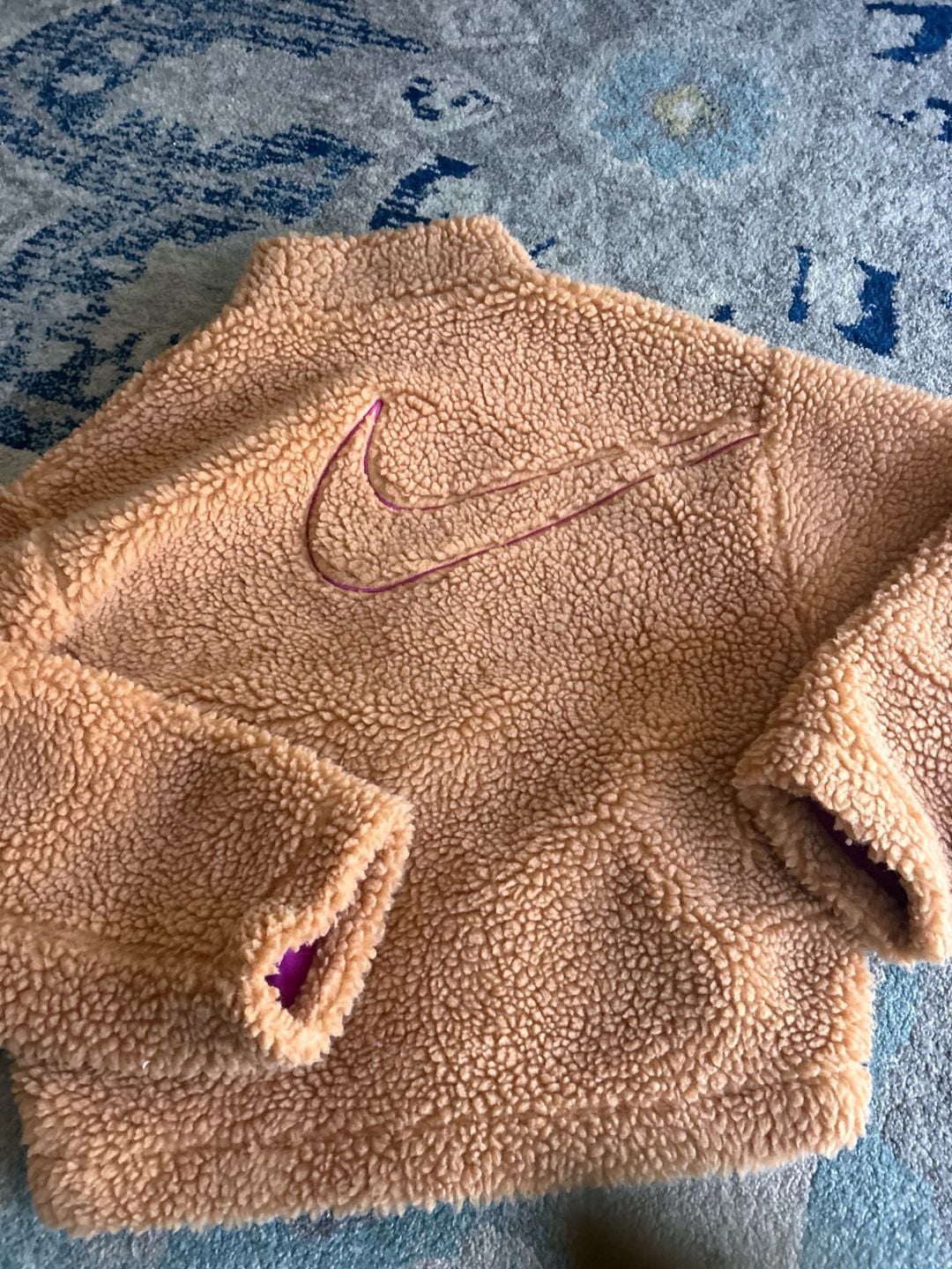 Nike Sportswear Swoosh Sherpa Fleece Jacket sz small 7