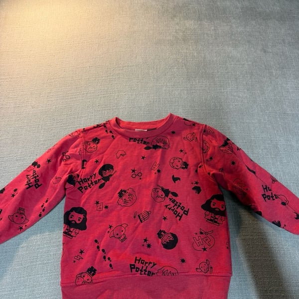 Harry Potter Red Long Sleeve Sweatshirt Size S/P/C Kids Crew Neck Pullover