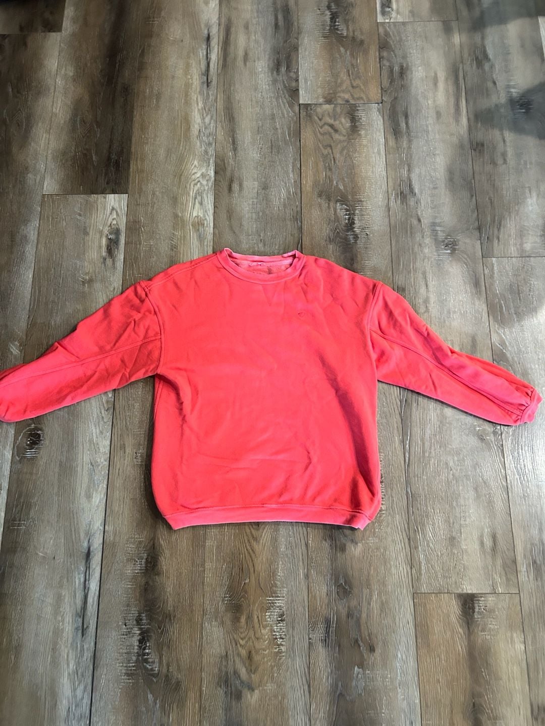 Aerie Très Chic Sweatshirt Size XS Pink Heart Embroidery Pullover 2