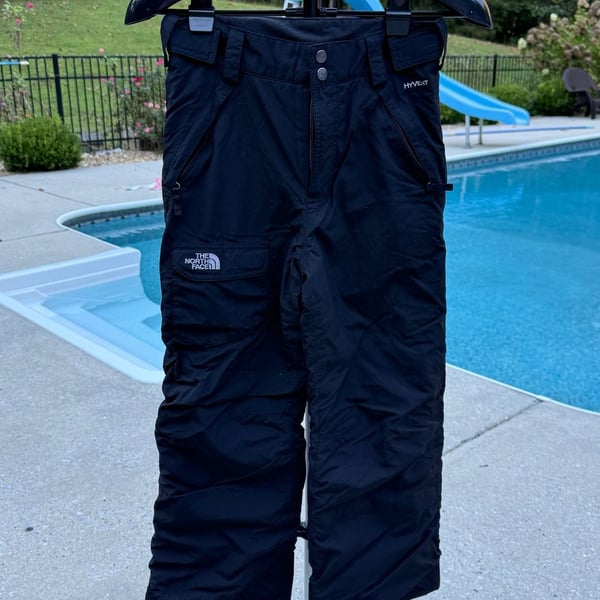 The North Face HyVent Snow Pants Size M 10/12 Black Waterproof Ski