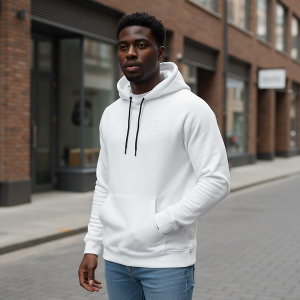 Alphalete Performance Hoodie Size L White Wolf Logo