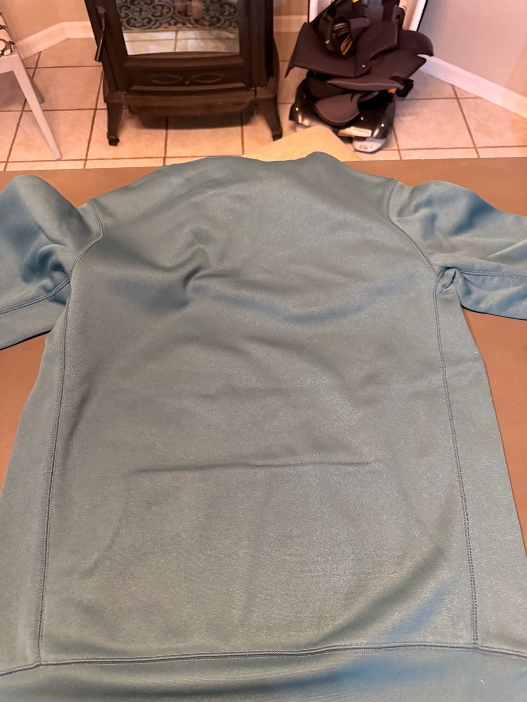 Nike Dri-Fit Pullover Hoodie Size M Green Fleece Sweatshirt 3