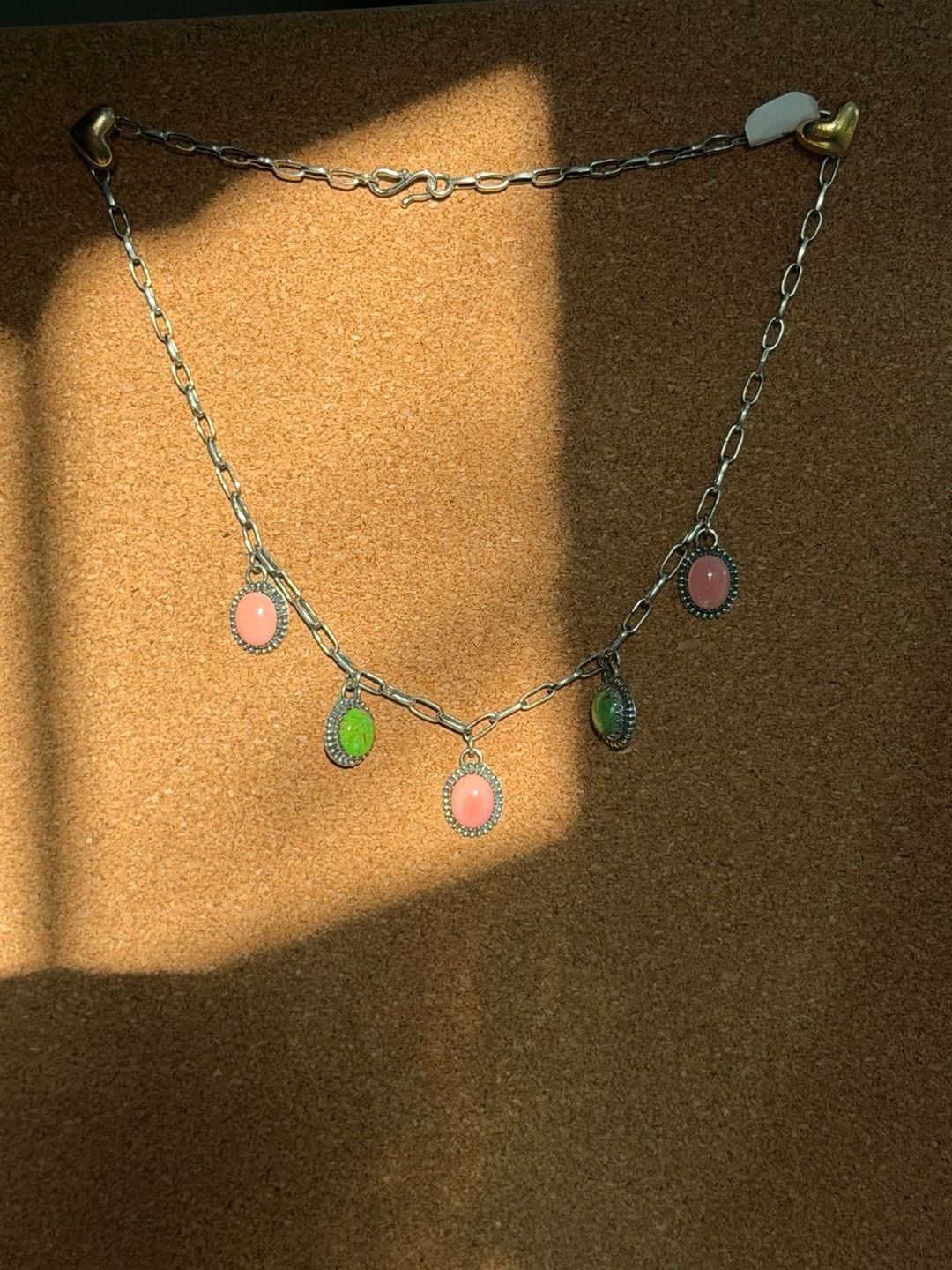 925 sterling silver charm necklace. 2