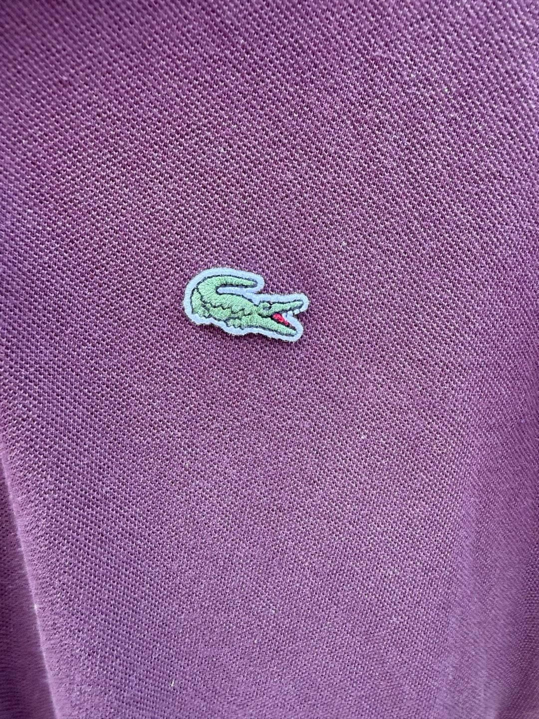 Lacoste Classic Fit Polo Shirt Burgundy Cotton 3