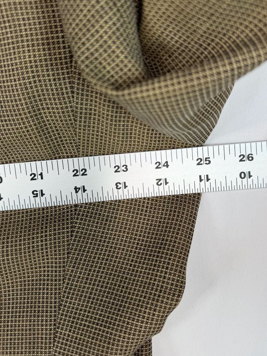 BOSS Hugo Boss Mens 46 Brown Micro Check Blazer Sport Coat 2 Button Jacket 11