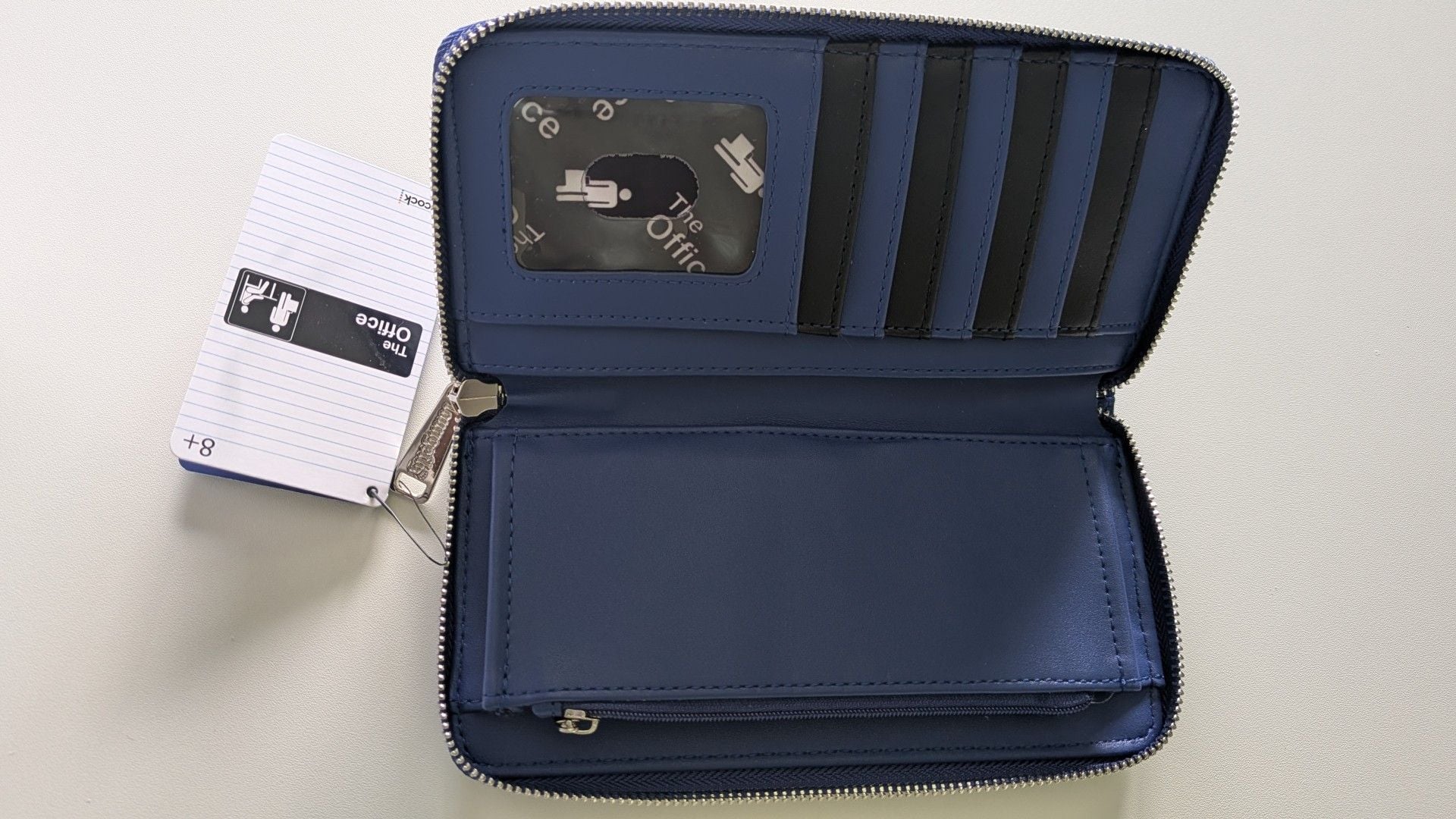Loungefly The Office Dunder Mifflin Zip Around Wallet Blue 3