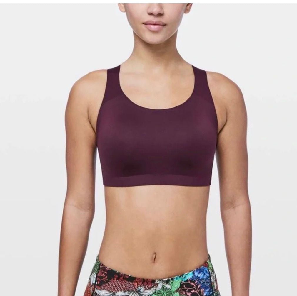 Lululemon Enlite Bra Size 34DD Burgundy Sports Bra 3