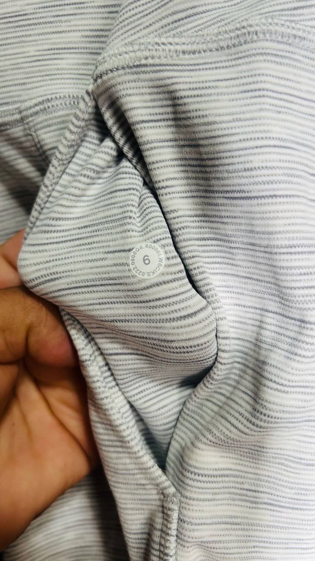 Lululemon Wide Leg Lounge Pants Grey White Striped. Pc134 5