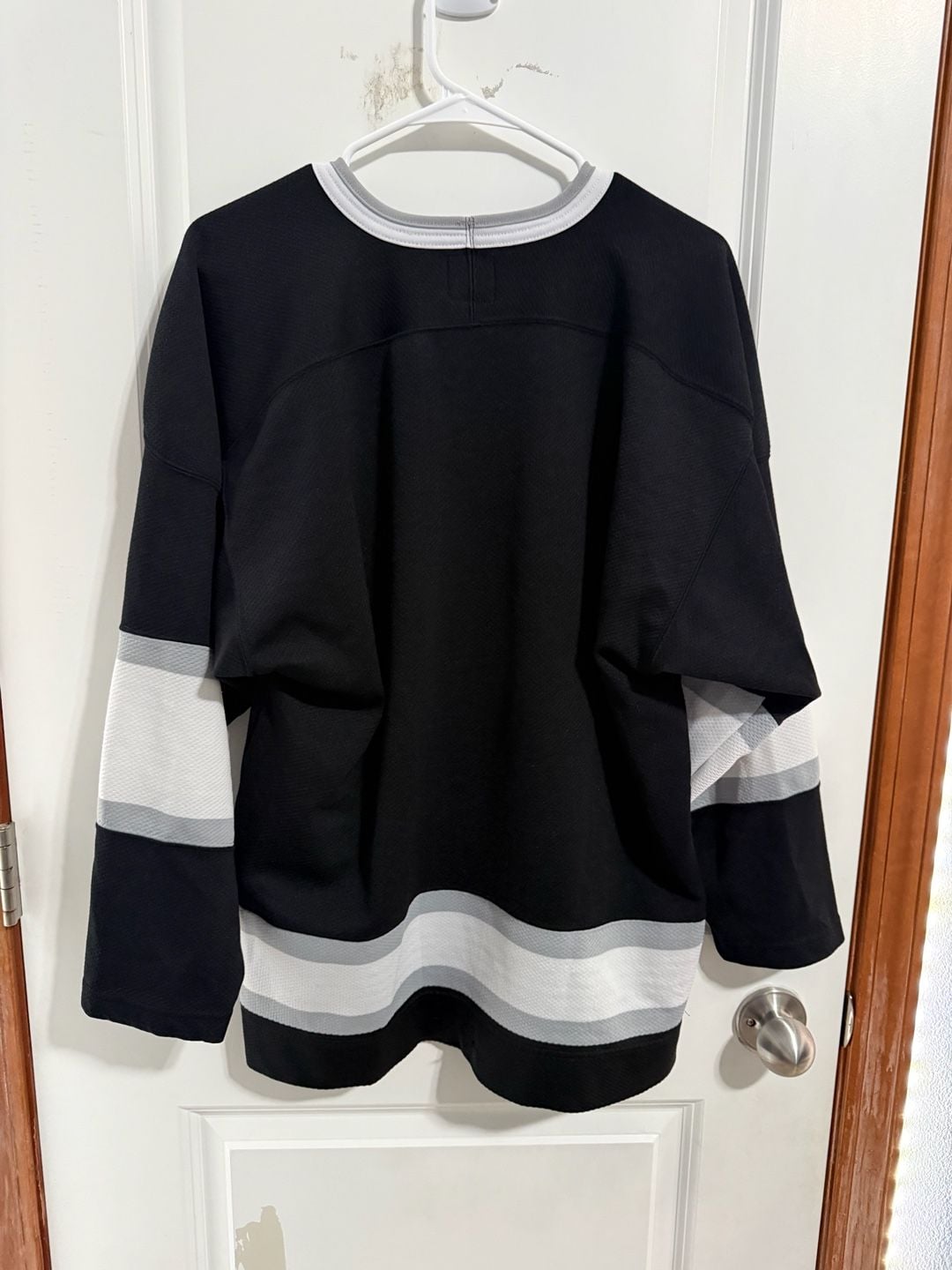Planet Hollywood Mall of America Hockey Jersey Size L Black White Striped 4