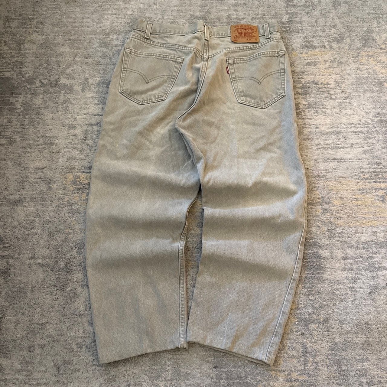 Vintage 90s Levi's 550 Relaxed Fit Jeans Size W36 L30 Tan 3