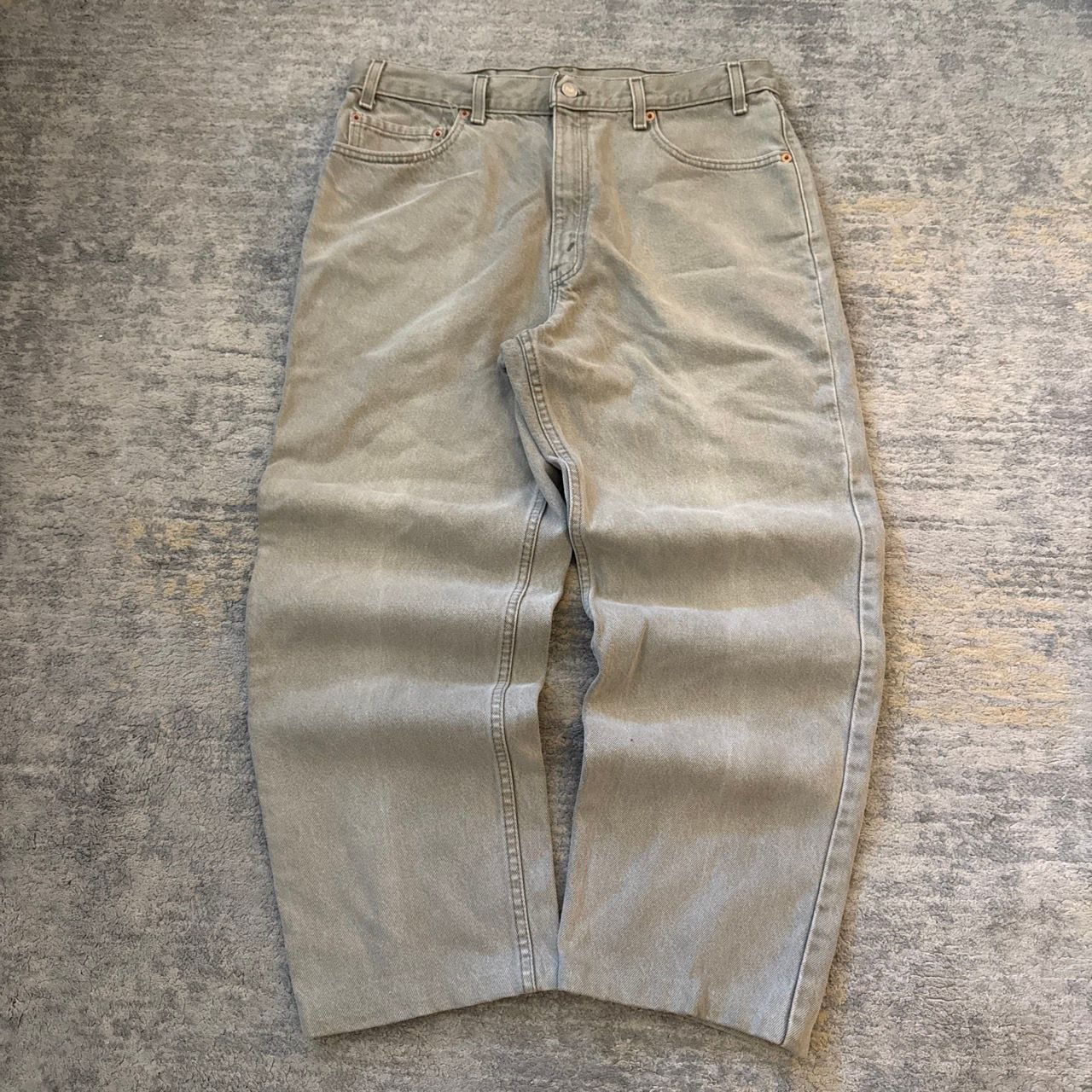 Vintage 90s Levi's 550 Relaxed Fit Jeans Size W36 L30 Tan 4