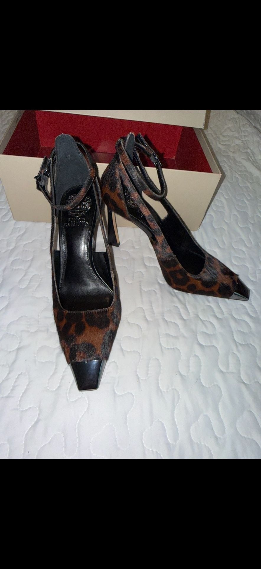 Vince Camuto Sachel3 Pumps Size 7 Leopard Calf Hair 3