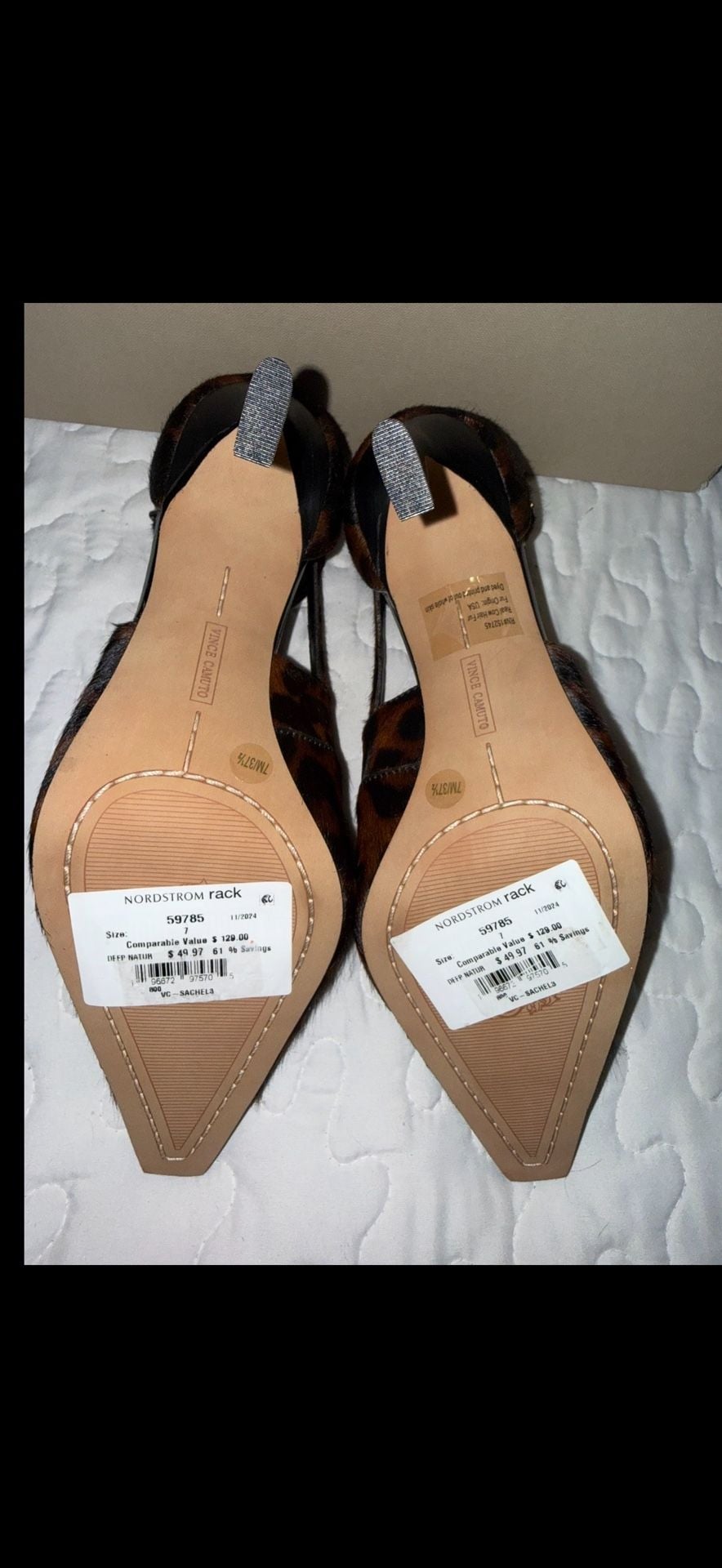 Vince Camuto Sachel3 Pumps Size 7 Leopard Calf Hair 6