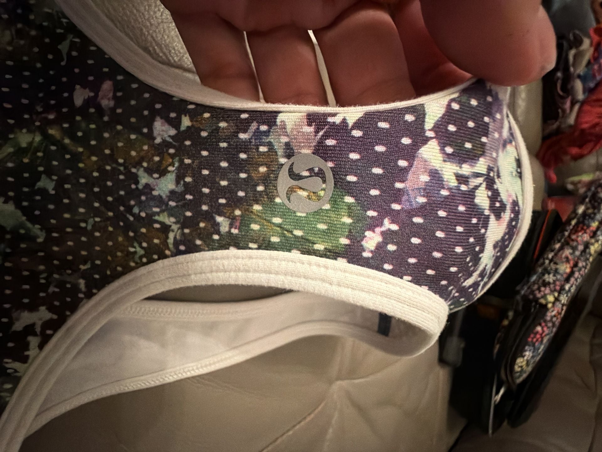 Lululemon Power Y Tank Size 8 Multicolor Floral Built In Bra 4