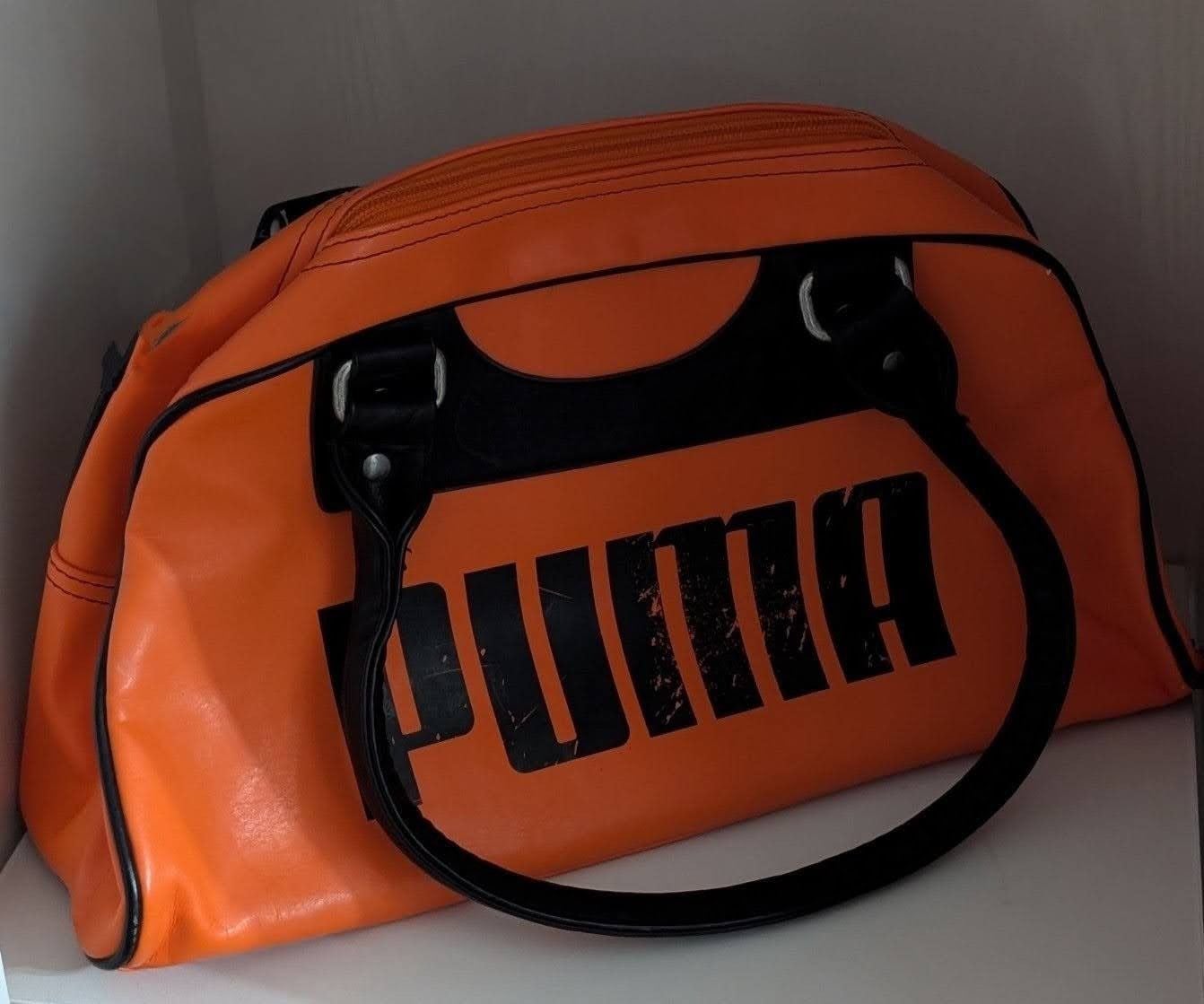 Puma Archive Grip Handbag Orange Black Vintage Sportlifestyle 8