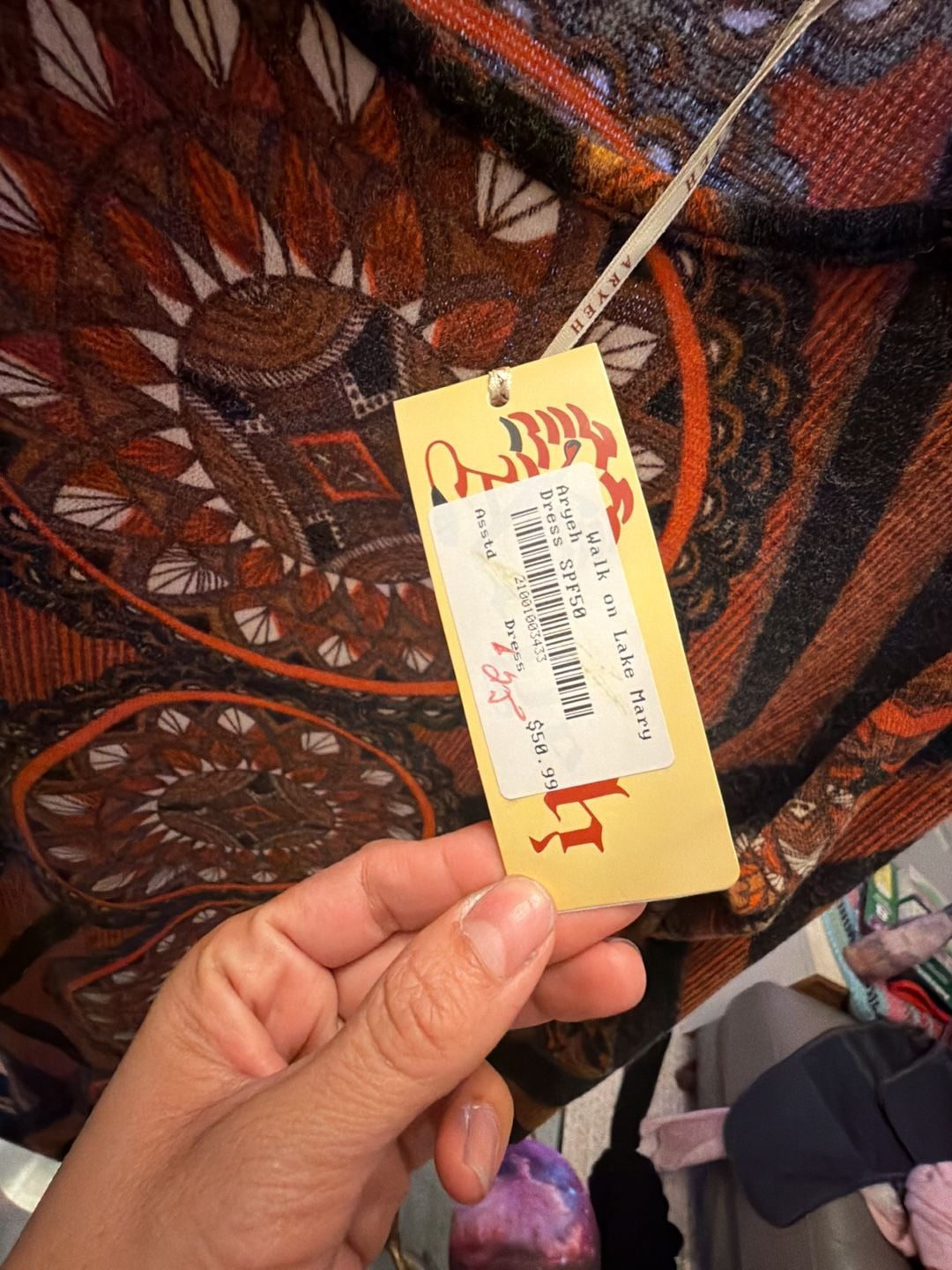 Aryeh Walk on Lake Mary Dress Size L Orange 6