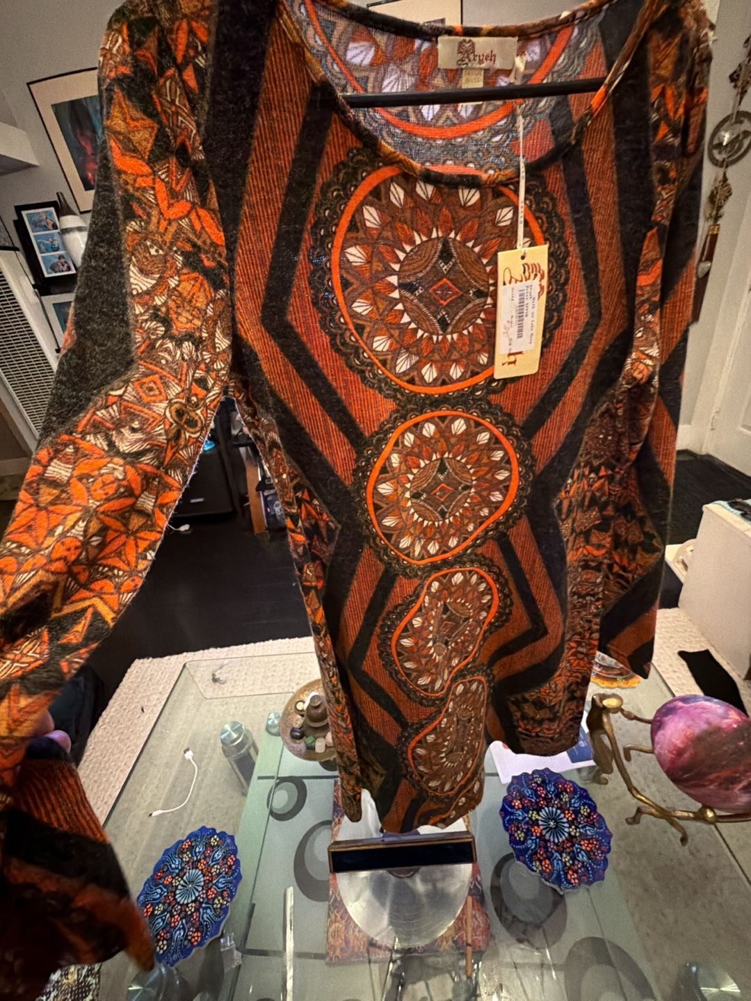 Aryeh Walk on Lake Mary Dress Size L Orange 7