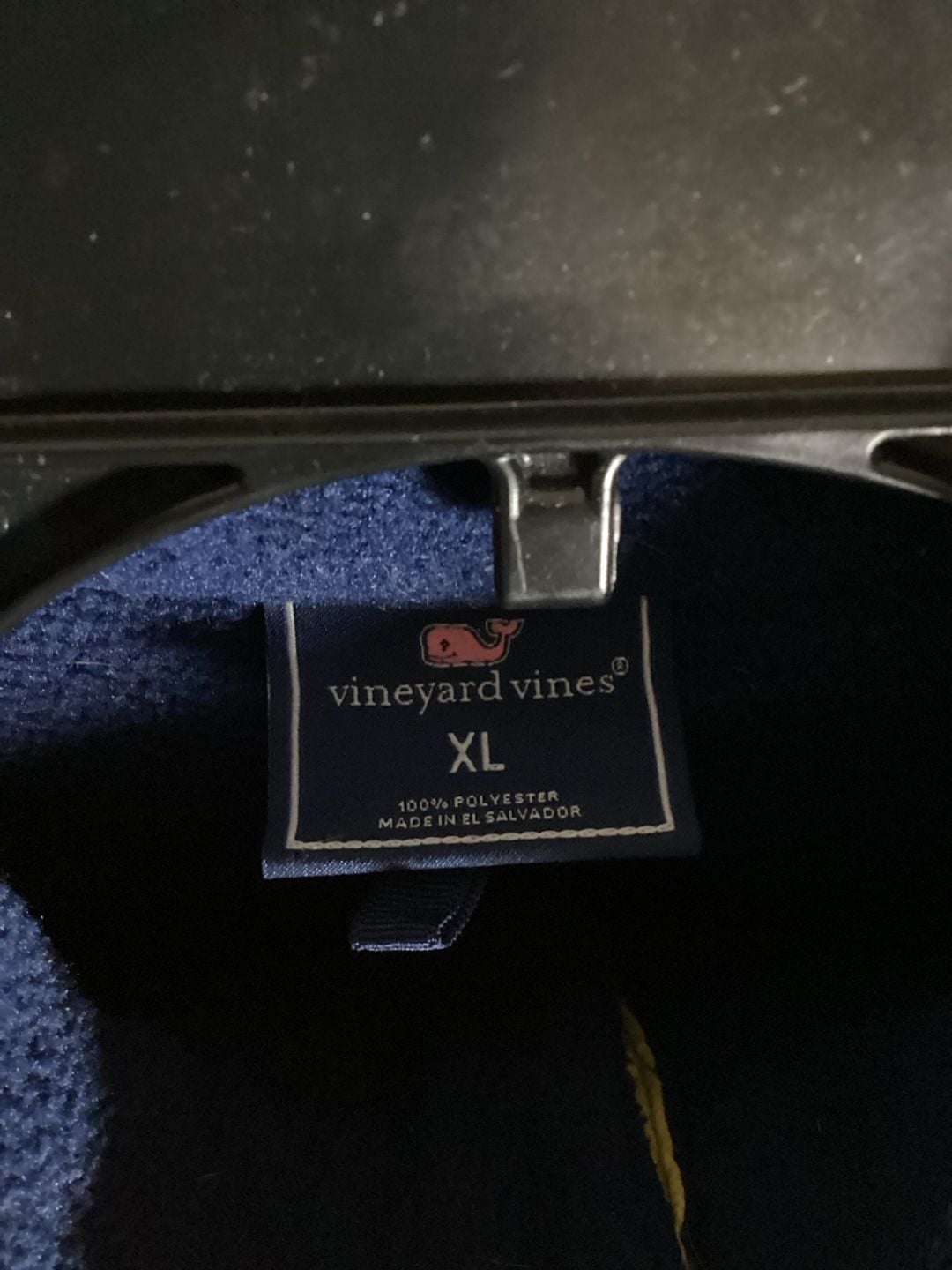 Vineyard Vines Kids Fleece Shep Shirt Size XL Blue 1/4 Snap Pullover 3