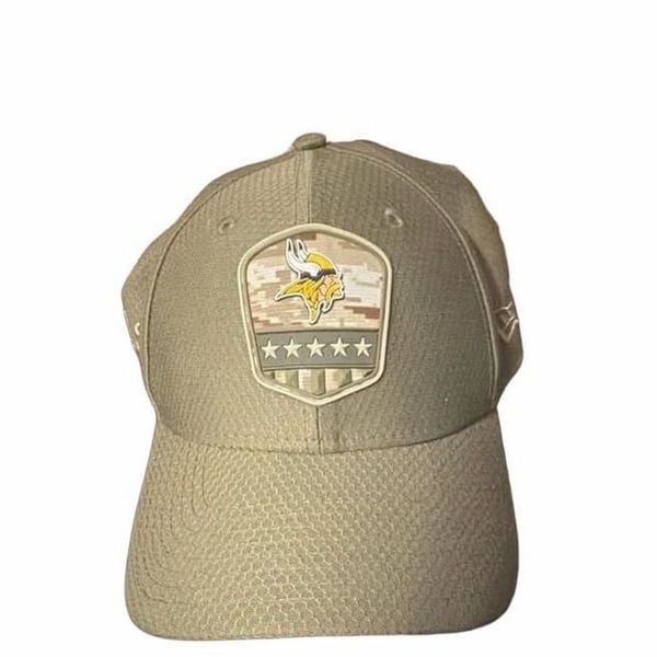 New Era Minnesota Vikings 2019 Salute to Service Flex Hat Size Small Medium