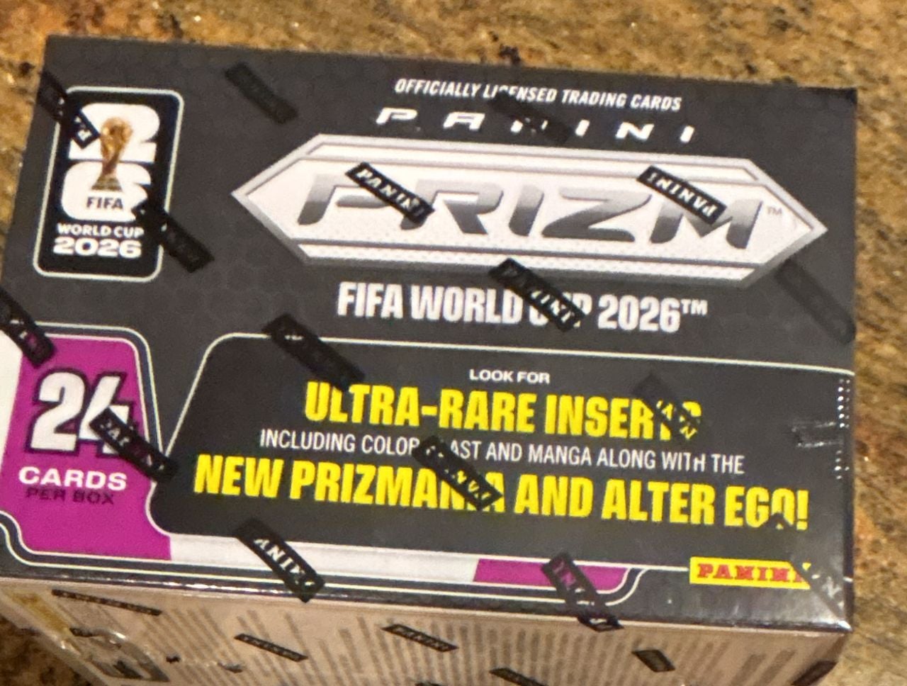 Panini 2026 Prizm World Cup Soccer Exclusive Trading Cards Blaster Box, 6 Packs, 3