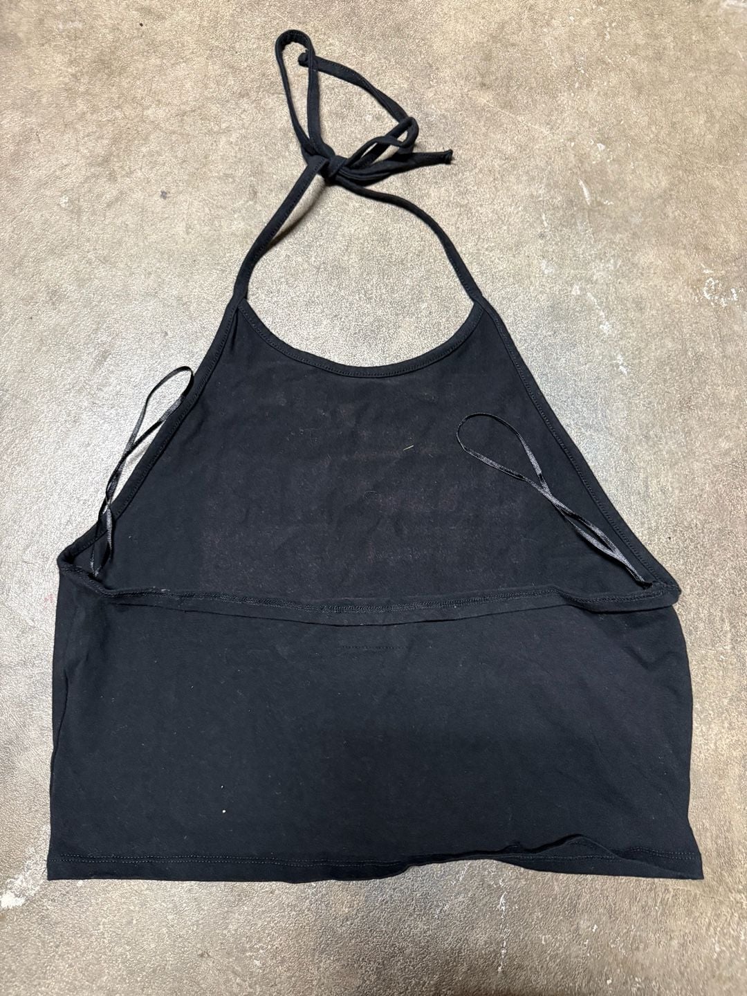 Supré Ramones Halter Top Size XL Black Punk Graphic Crop Tank 4