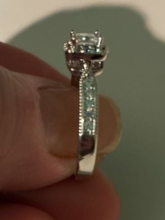 Mystery Set Engagement Ring With Split Crossed Shank - 2