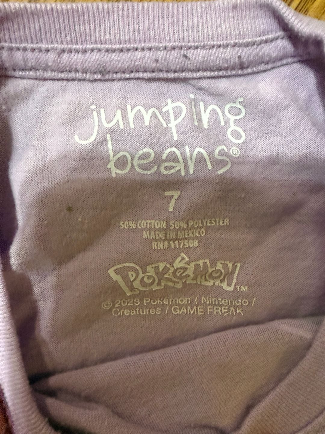 Jumping Beans Pokemon Pikachu Long Sleeve Graphic Tee Size 7 Purple 2