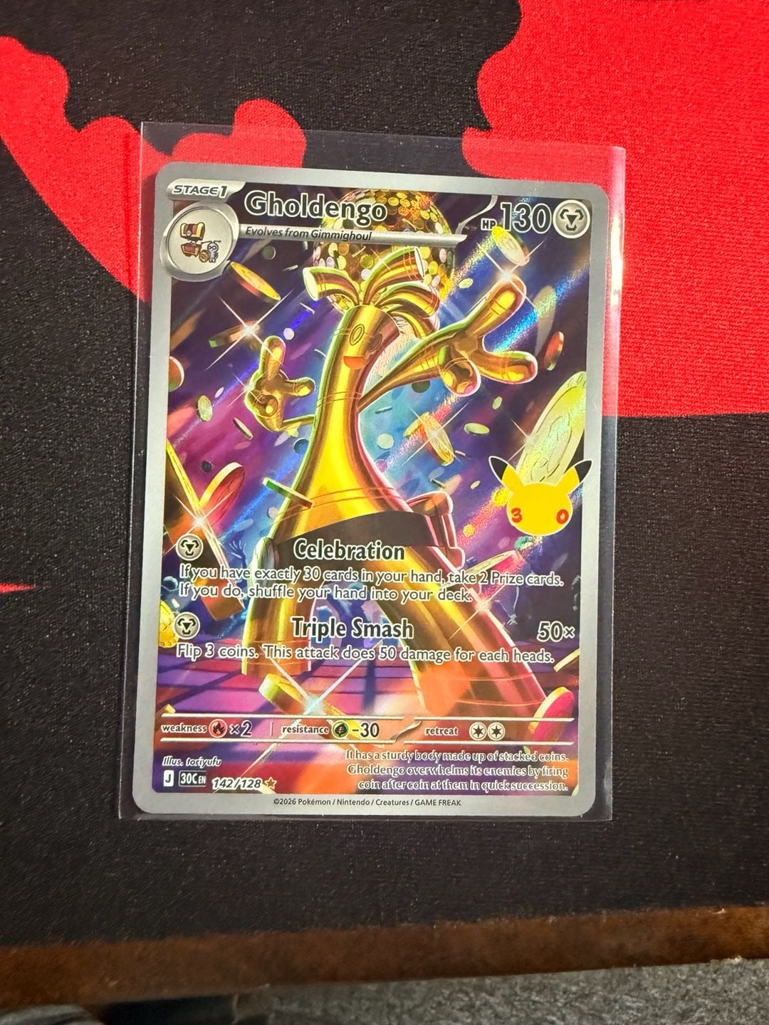 Pokemon Gholdengo Celebration 142/128 Holo Rare 1