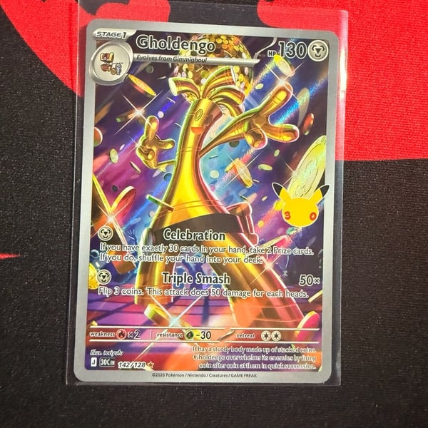 Pokemon Gholdengo Celebration 142/128 Holo Rare