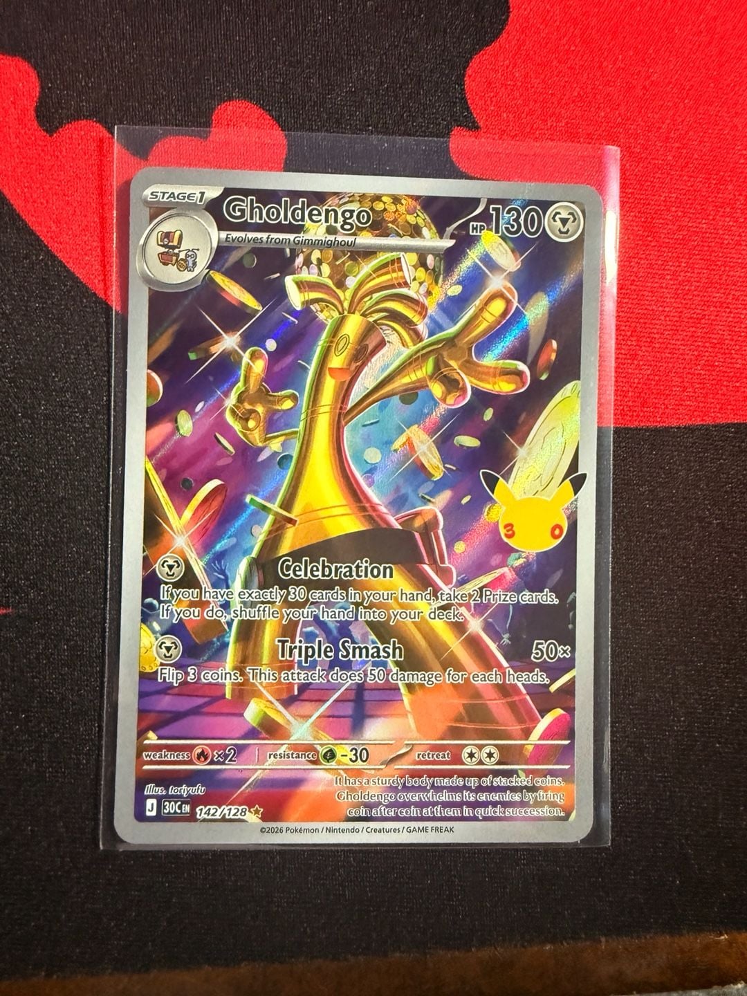 Pokemon Gholdengo Celebration 142/128 Holo Rare 2