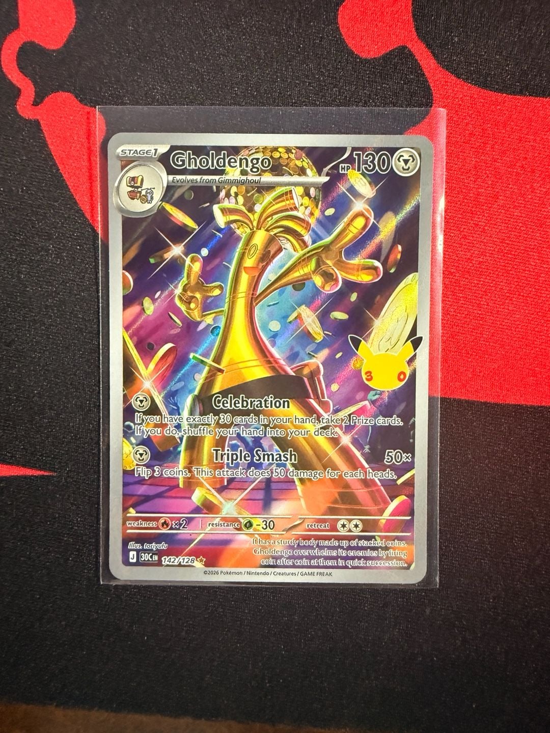 Pokemon Gholdengo Celebration 142/128 Holo Rare 5