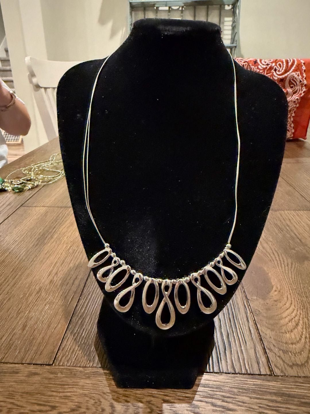Lia Sophia Interlope Silver Necklace 16-19" 2