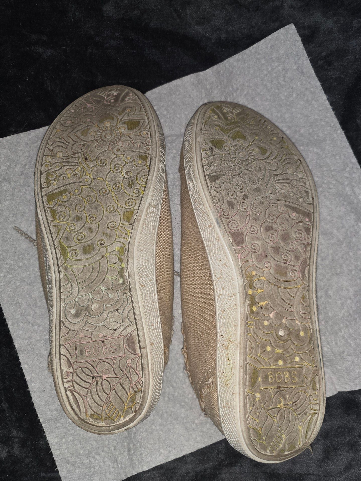 BOBS from Skechers Clean Life Recycled Slip On Sneaker Beige Canvas 9