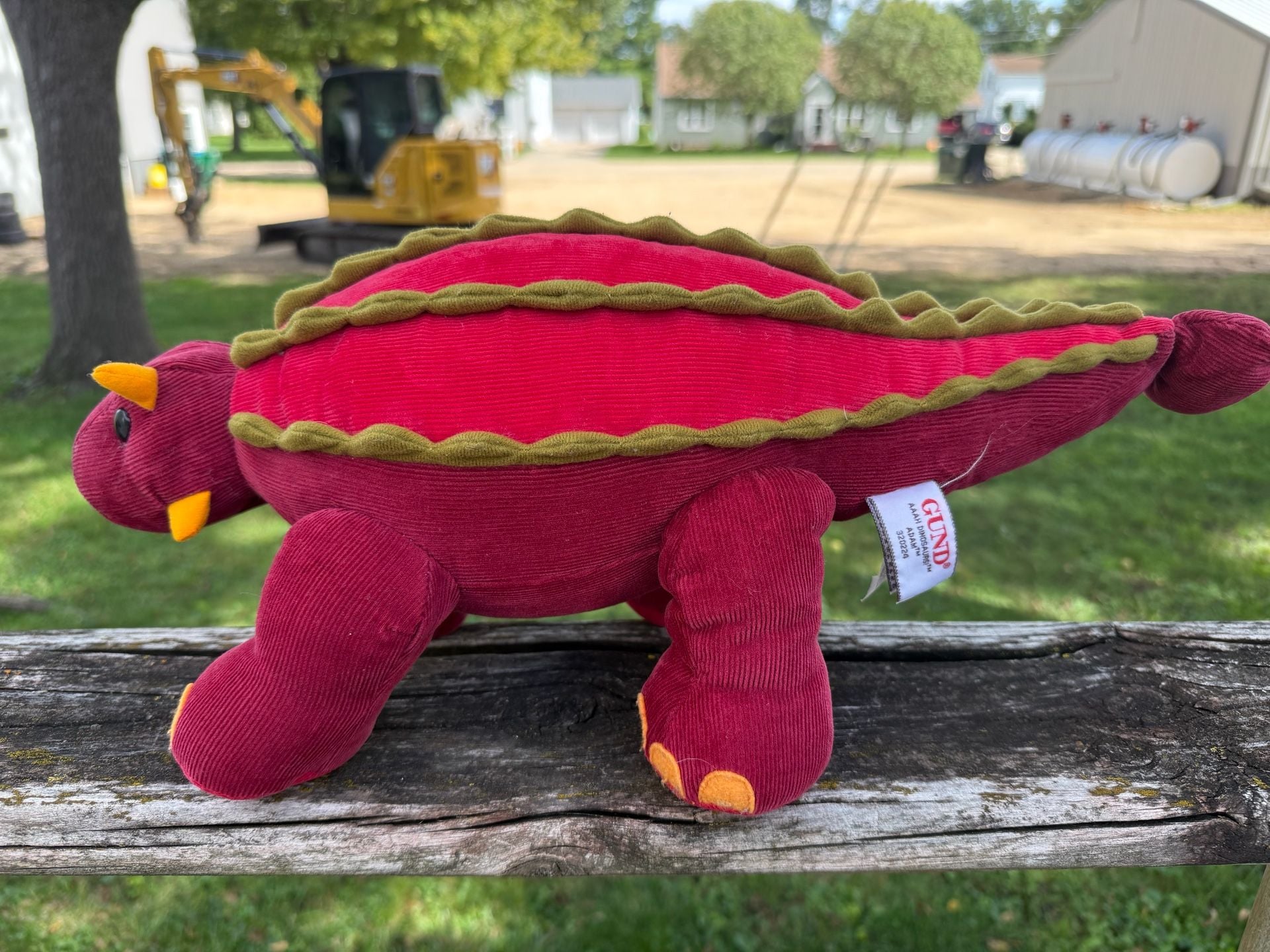 Gund Aaah Dinosaurs Adam Plush 19" Ankylosaurus Dino Stuffed Animal 320224 T 1
