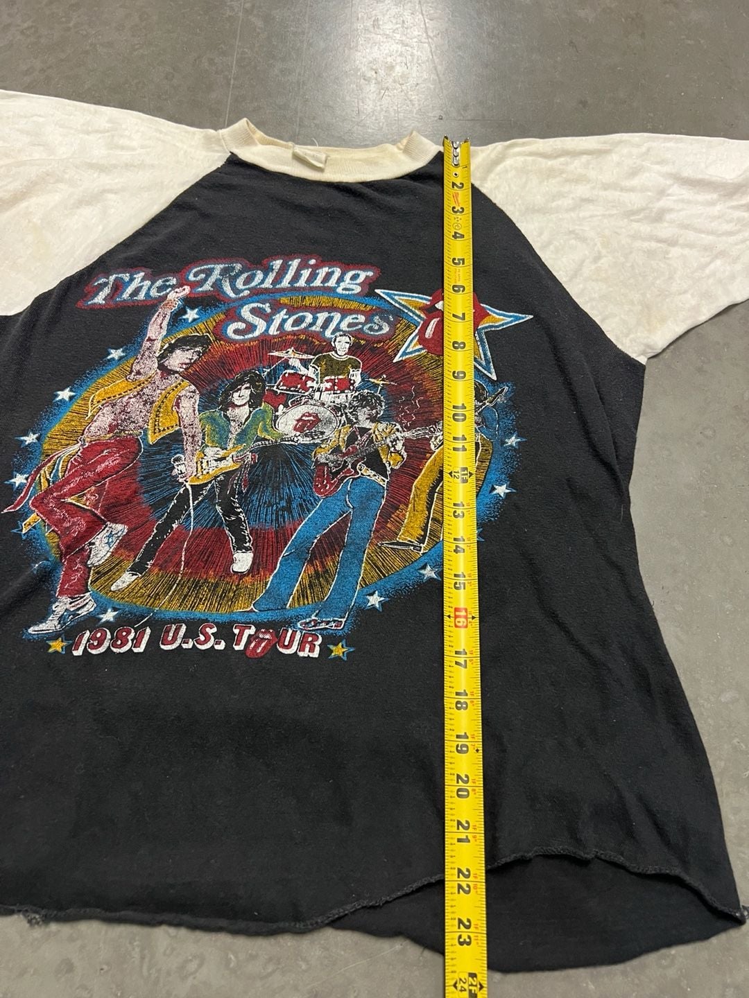 Vintage 1981 The Rolling Stones Tattoo You Tour Raglan Baseball T-Shirt 7