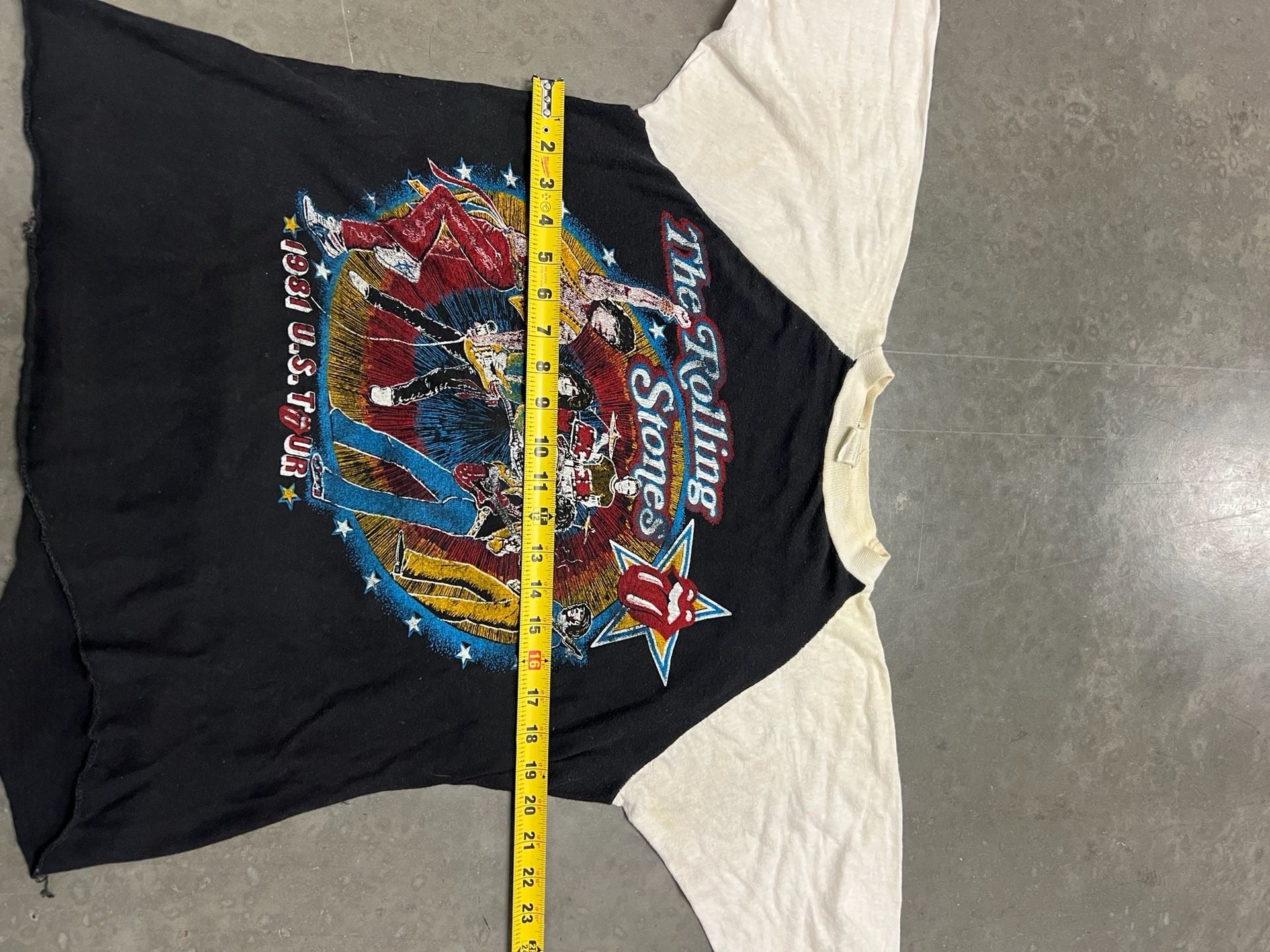 Vintage 1981 The Rolling Stones Tattoo You Tour Raglan Baseball T-Shirt 8