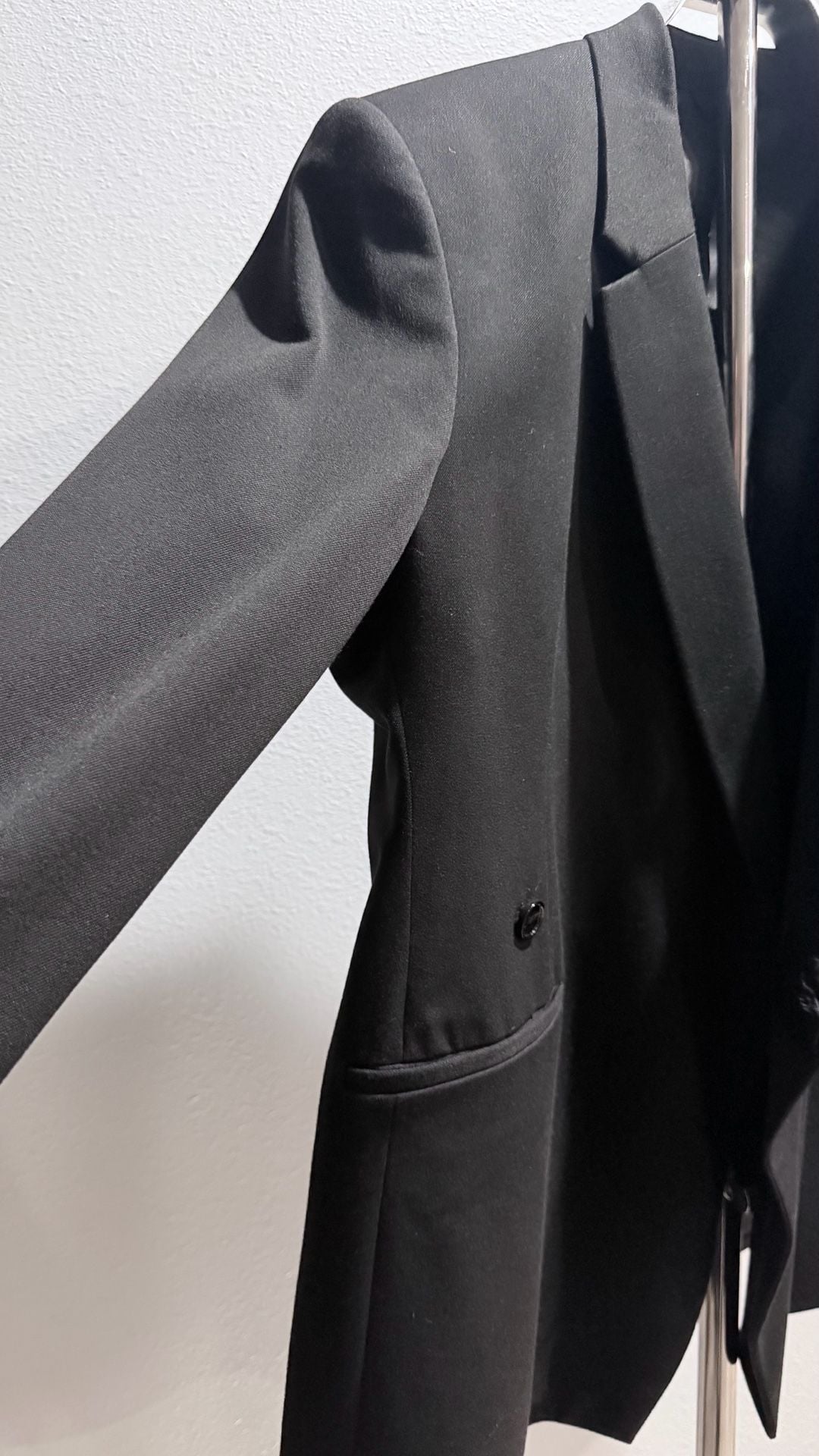 Zara Black Double-Breasted Blazer Jacket 6