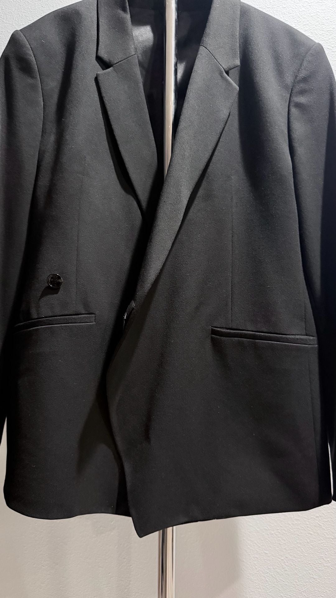 Zara Black Double-Breasted Blazer Jacket 8