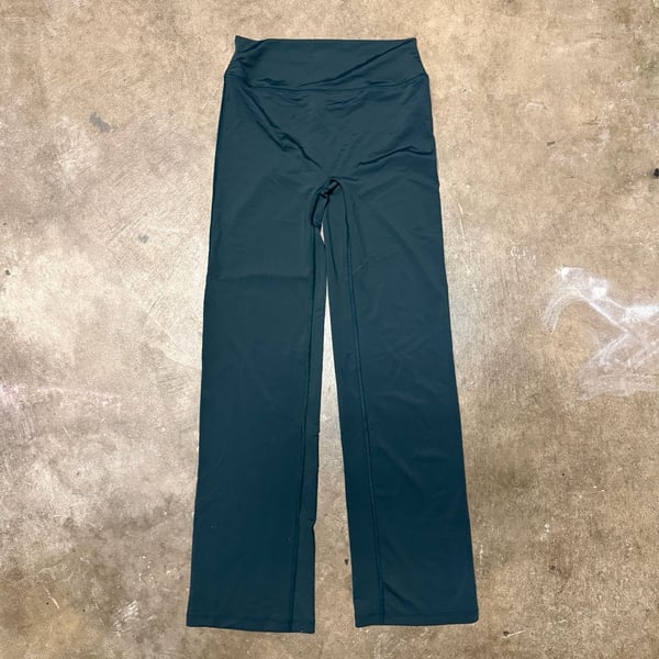 Nike Skims Dri-Fit Fold Over Cotton Jersey Pants Size L Spruce