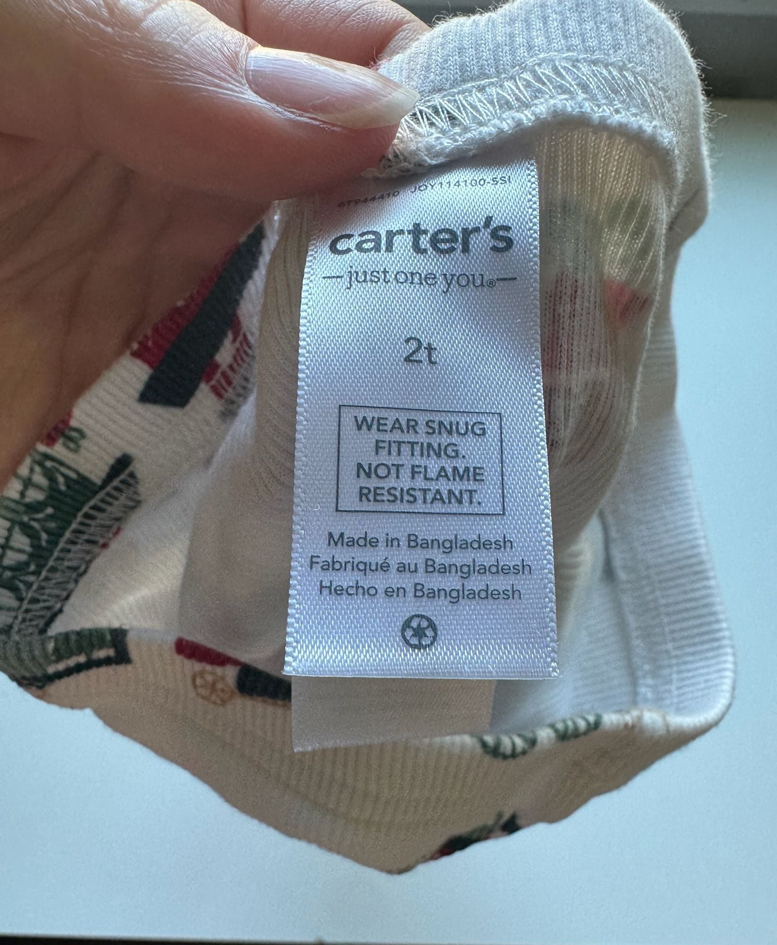 Carter's Just One You Christmas Train Pajamas 2T 2