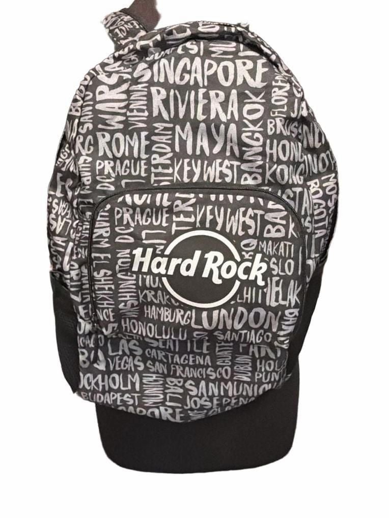 Hard Rock Cafe Packable Destination Backpack Black 2