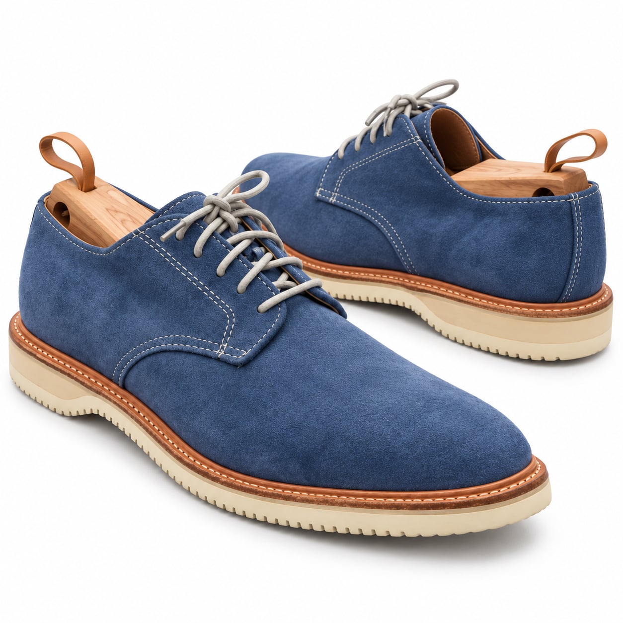 Walk-Over Oxford Size 8.5 M Blue Suede Leather Shoes 9